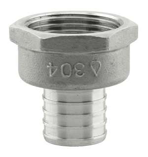 BOSHART 304 Stainless Steel PEX - FPT | adapter PEX 1" FPT 1"